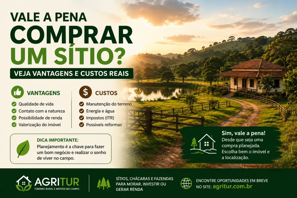 vale a pena comprar um sítio