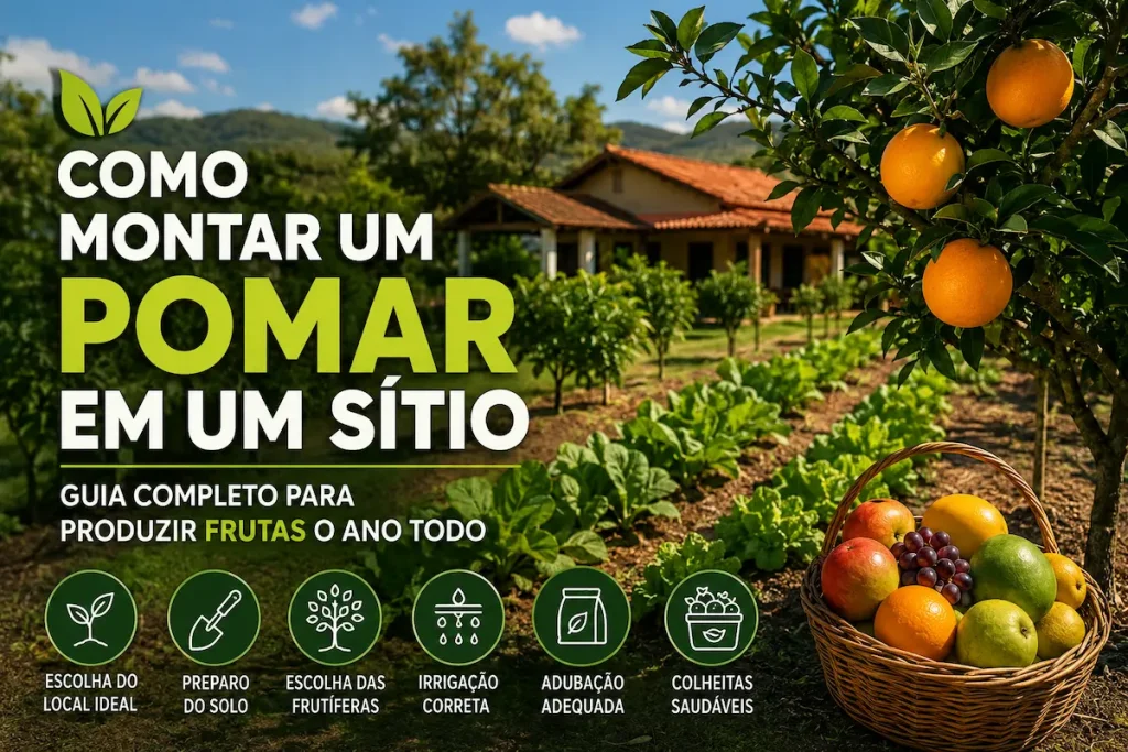 como montar um pomar no sítio
