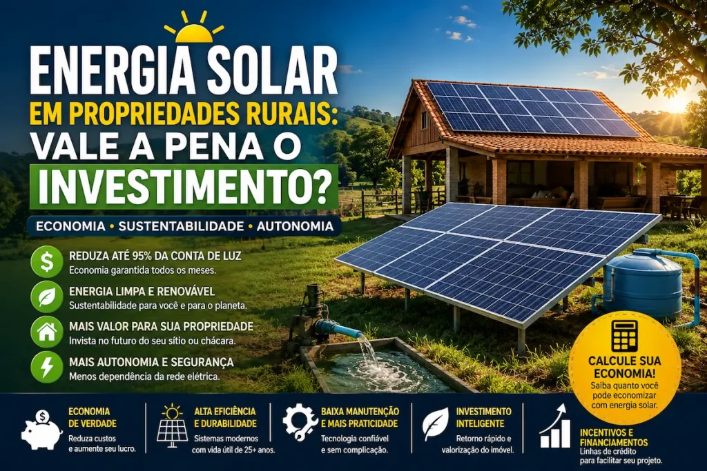 energia solar em propriedades rurais